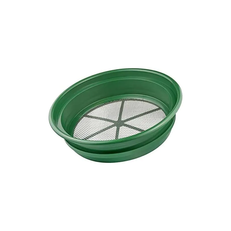 13-¼” Stackable Sifting Mining Pan with 14 holes per square inch screen mesh