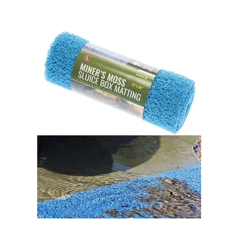 Blue Miner fts Moss Sluice Box Matting, 12 inchx 36 inch 10mm Thick, Mining, Miners