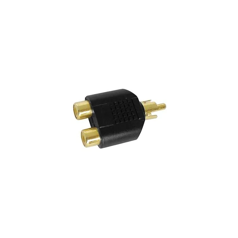 DUAL PHONO RCA JACKS TO RCA PLUG