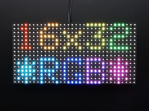 Medium 16x32 RGB LED matrix panel - 6mm Pitch