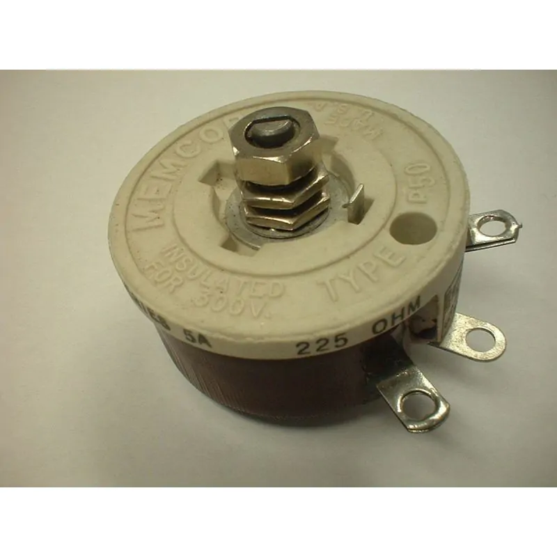 MEMCORE 225 OHM 50W .47A RHEOSTAT LOCKING SHAFT SCREW DRIVER ADJUSTMENT