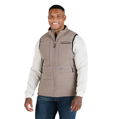 Men's Grey Stone Highland Quilted Work Vest