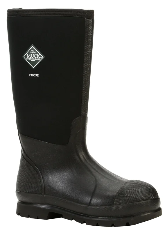 Men's Waterproof Rubber Work Boots Black Size 10 16 in