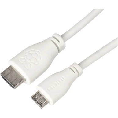Mini HDMI to HDMI Cable 1m White