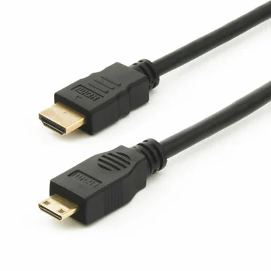 Mini-HDMI to HDMI cable - Gold Plated - 3Ft