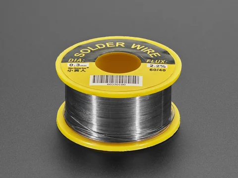 Mini Solder spool - 60/40 lead rosin-core solder 0.3mm diameter - 100g