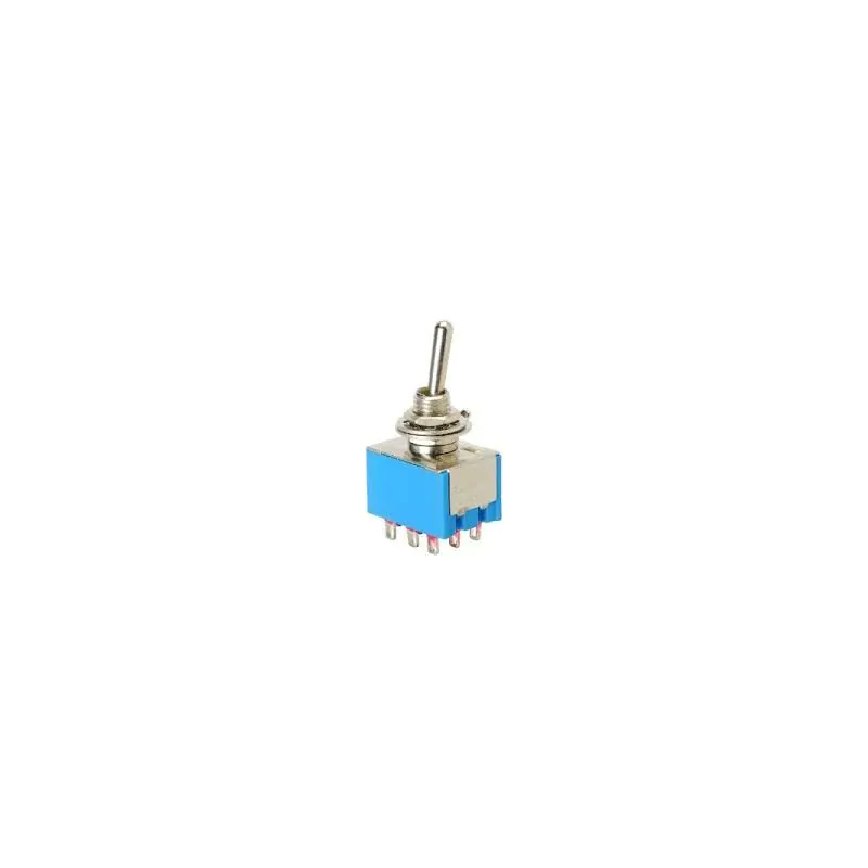 MINI TOGGLE SWITCH 3PDT ON ON 6A 125VAC 3A 250VAC Q11 MS-500 M