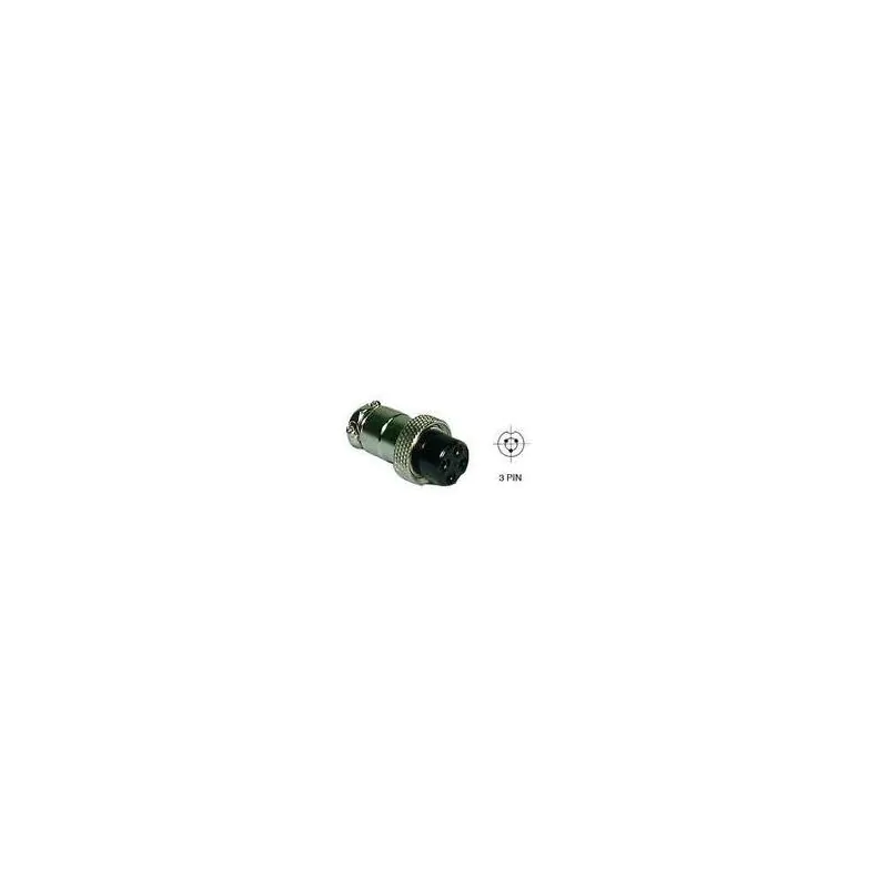 MOBILE CONNECTOR 3 PIN FEMALE INLINECURRENT RATING 15 AMPS MAX.