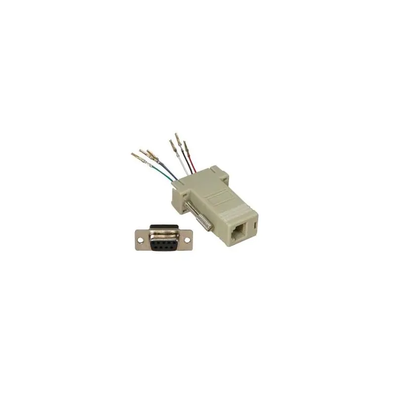MODULAR ADAPTER DB9 F TO RJ11/12 TELCO ADAPTER