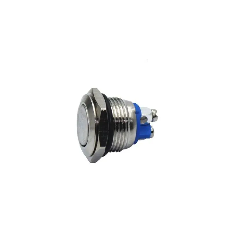MOMENTARY PUSH BUTTON SWITCH WATER PROOF VANDAL RESISTANT 2A 36VDC, 5/8 Inch Hole Size.