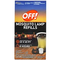 Mosquito Repellent Lamp Refill, Metofluthrin Liquid, 100 sq ft