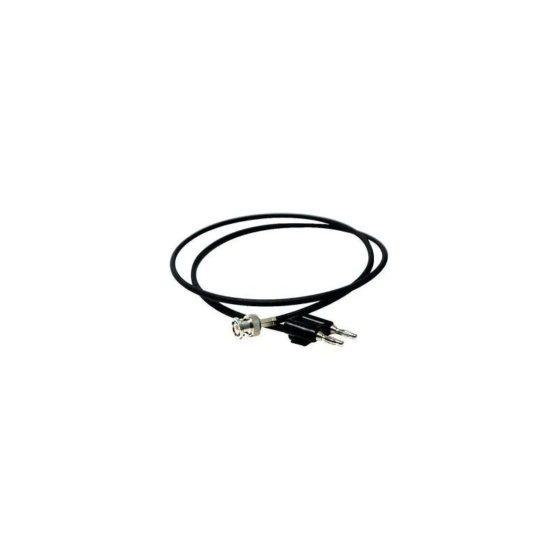 Mueller Test Lead, BNC to Dual Banana, 4ft, Black