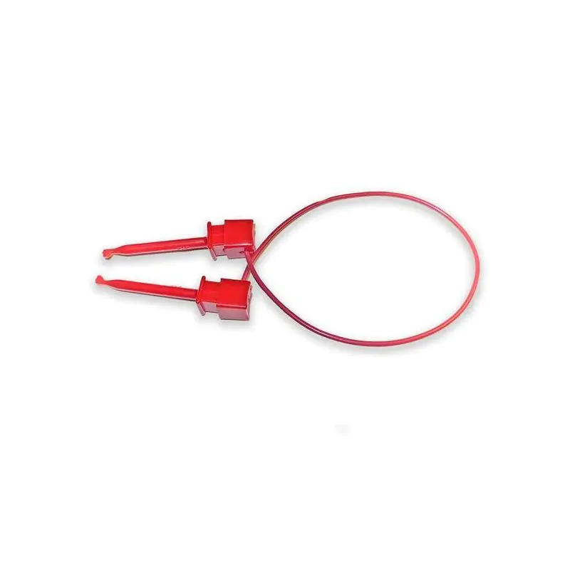 Mueller Test Lead, Grabber Hook to Grabber Hook, 3ft, Red