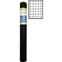 Multi-Purpose Plastic Netting Black 4 ft x 50 ft
