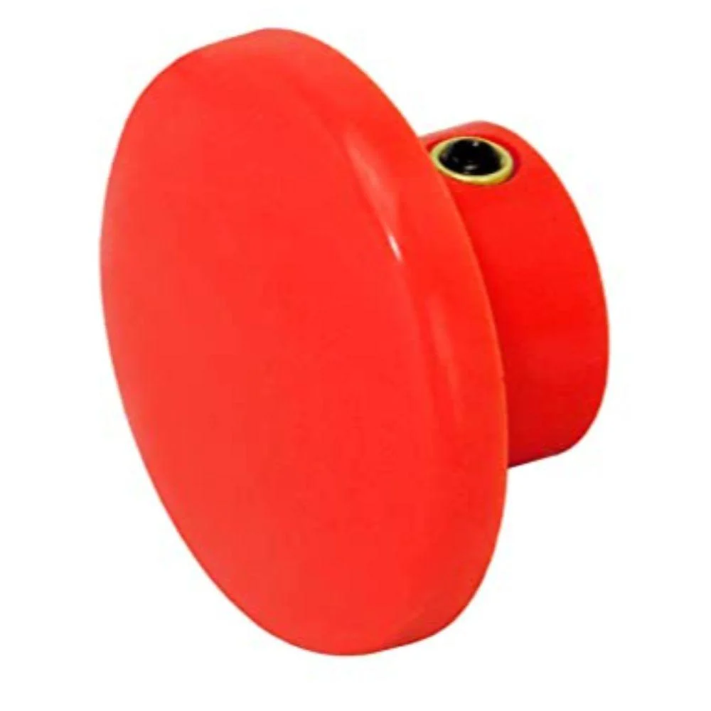 MUSHROOM CAP 1 5/8"" RED SCREW