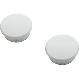 National Hardware Heavy Duty Closet Pole End Caps White (2/PK)