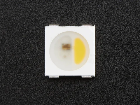 NeoPixel RGBW LEDs w/ Integrated Driver Chip - Warm White - ~3000K - White Casing - 10 Pack