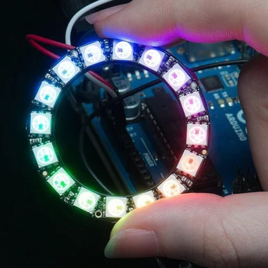 NeoPixel Ring - 16 x 5050 RGB LED with Integrated Drivers