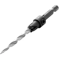 No. 8 Tapered Countersink Drill Bit, 1/4 in Quick-Change Shank