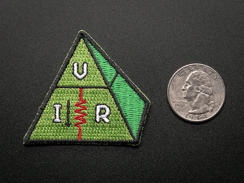 Ohms law, VIR - Skill badge, iron-on patch