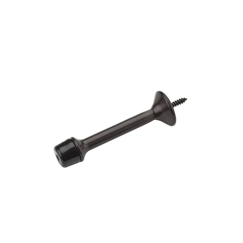 Oil Rubbed Bronze Rigid Wall-Mount Door Stop, 3 in Projection
