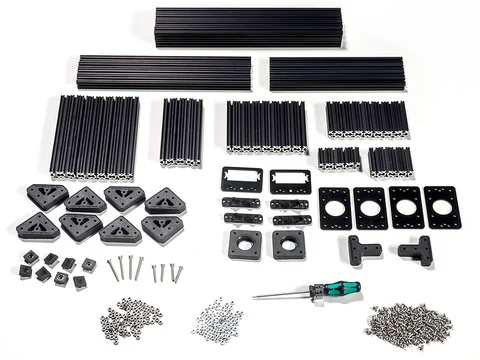 OpenBeam Precut Machinist Kit - Black Aluminum