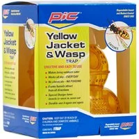 Orange Wasp and Hornet Trap with Six Entry Tunnels