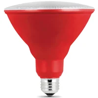 PAR38 Red LED Bulb 5W 120V E26 Medium Base Non-Dimmable
