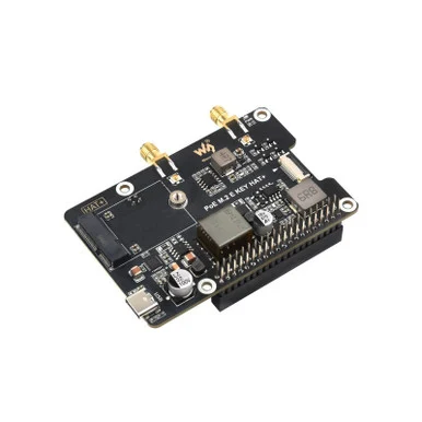 PCIe To M.2 E KEY Adapter With PoE Function for Raspberry Pi 5, for Wi-Fi NIC Modules