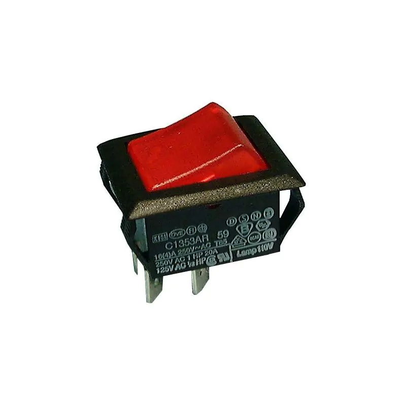 Philmore 30-867 Lighted Rocker Switch DPST 20A 125-250V AC ARCOLECTRIC 1353