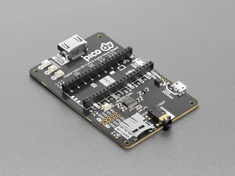 Pimoroni Pico DV Demo Base - RP2040 DVI Multimedia Board - PIM588