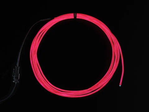 Pink Electroluminescent (EL) Wire - 2.5 meters