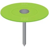 Plasti-Top Cap Nail 1-1/4 in Ring Shank Electro Galvanized