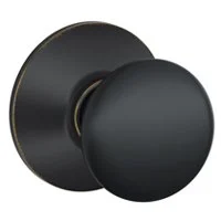 Plymouth Passage Door Knob, Aged Bronze