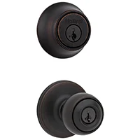 Polo Combo Entry Knob & Single Cylinder Deadbolt, Venetian Bronze