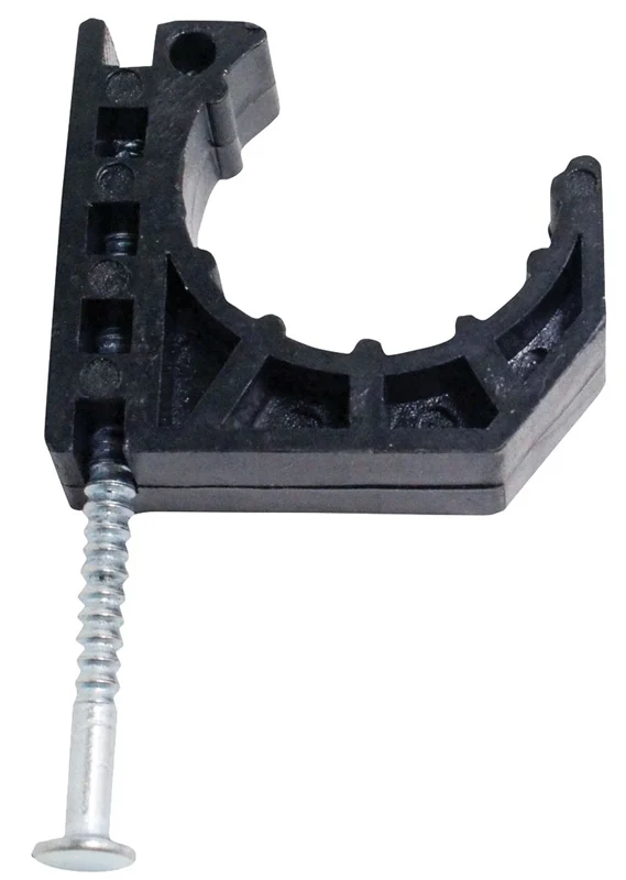 Poly Alloy J-Hook 3/4 in Opening Black 10 Pack