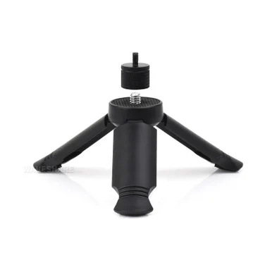 Portable Mini Tripod (B), 1/4"-20, M4 Adapter, Black