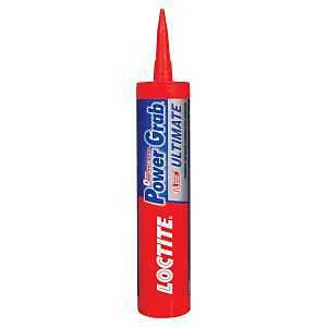 Power Grab Construction Adhesive, Interior/Exterior, 9 oz