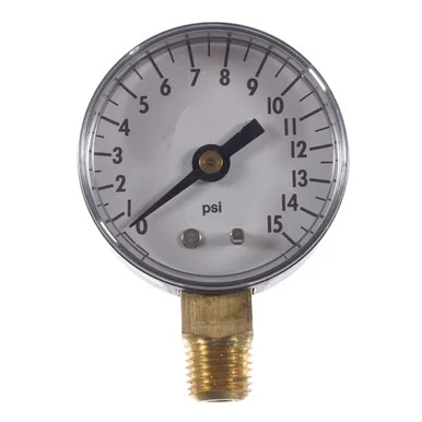 Pressure Gauge, 0-30 PSI