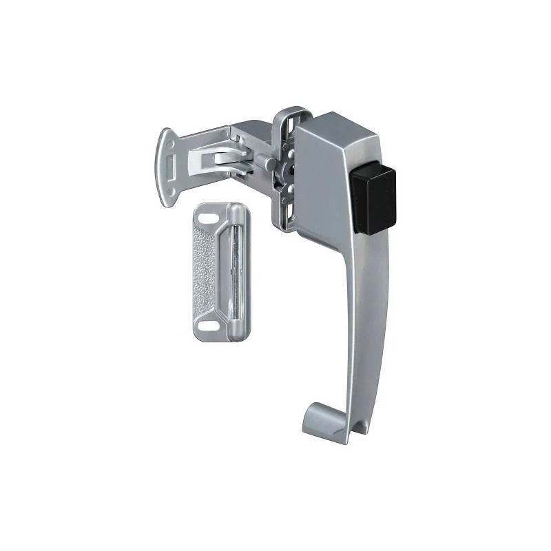 Push Button Door Latch 1-3/4 in Silver Die Cast Zinc
