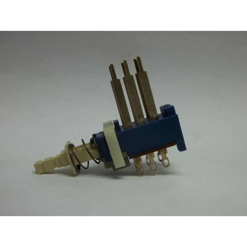 PUSH BUTTON SWITCH,1A 125V ,ON - OFF ,3PST,THREE PULL, SOLDER TERMINALS, EXTENDED LEADS SMK