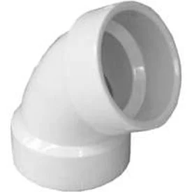 PVC DWV 4-Inch 60 Degree Elbow Fitting
