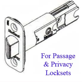 Radius Corner Adjustable Plain Latch, Polished Brass