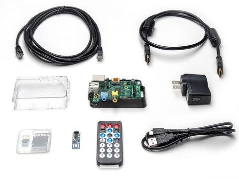 RaspBMC Pack for Raspberry Pi - Includes IRKey & Remote