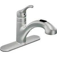 Renzo Pullout Kitchen Faucet, Spot Resist Stainless, 7-5/8" Spout