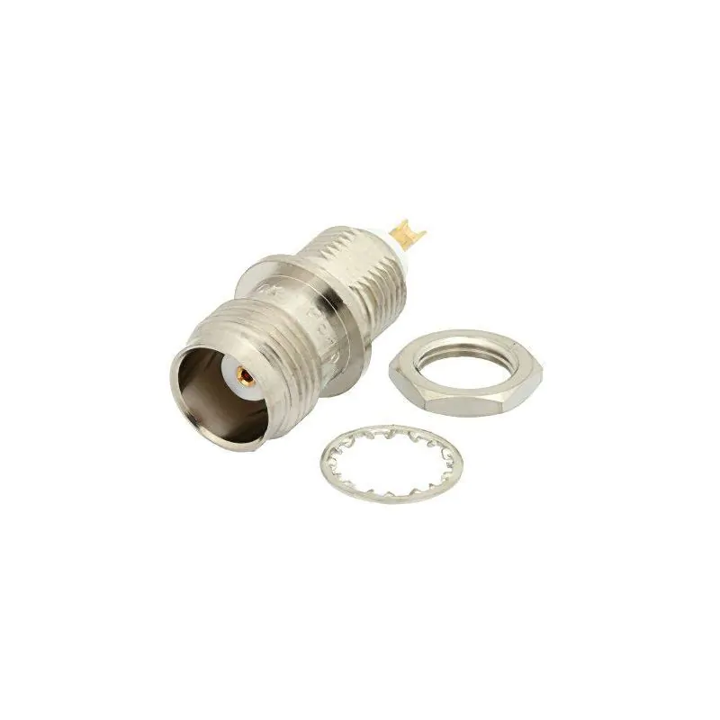 RF Industries TNC BULKHEAD PANEL MOUNT FEMALE,SOLDER CUP