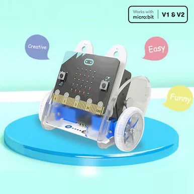Ring:bit Car v2 Kit – Micro:bit Educational Smart Robot Kit (without micro:bit board)