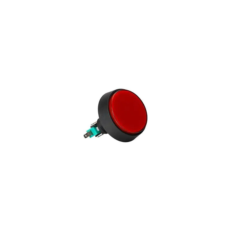 Round Large Display Switch Red Momentary Normally Open or Closed