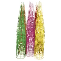 Round Tomato Cage Plant Support 16 in x 54 in Bright Finish