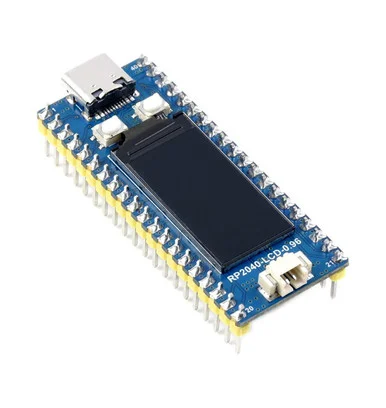 RP2040-LCD-0.96, MCU Board Based on Raspberry Pi MCU RP2040, Pre-Soldered Header